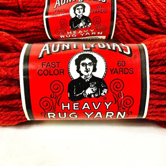 Vintage Aunt Lydia's "Chestnut" Rug Yarn Bundle of 3 Skeins - New - Picture 2 of 5